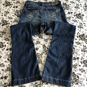 Hydraulic Lola Curvy Slim Boots Low Rise Blue Womens Size 9/10